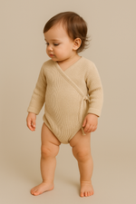 Tie Knitted Romper | Vanilla