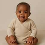 Tie Knitted Romper | Vanilla