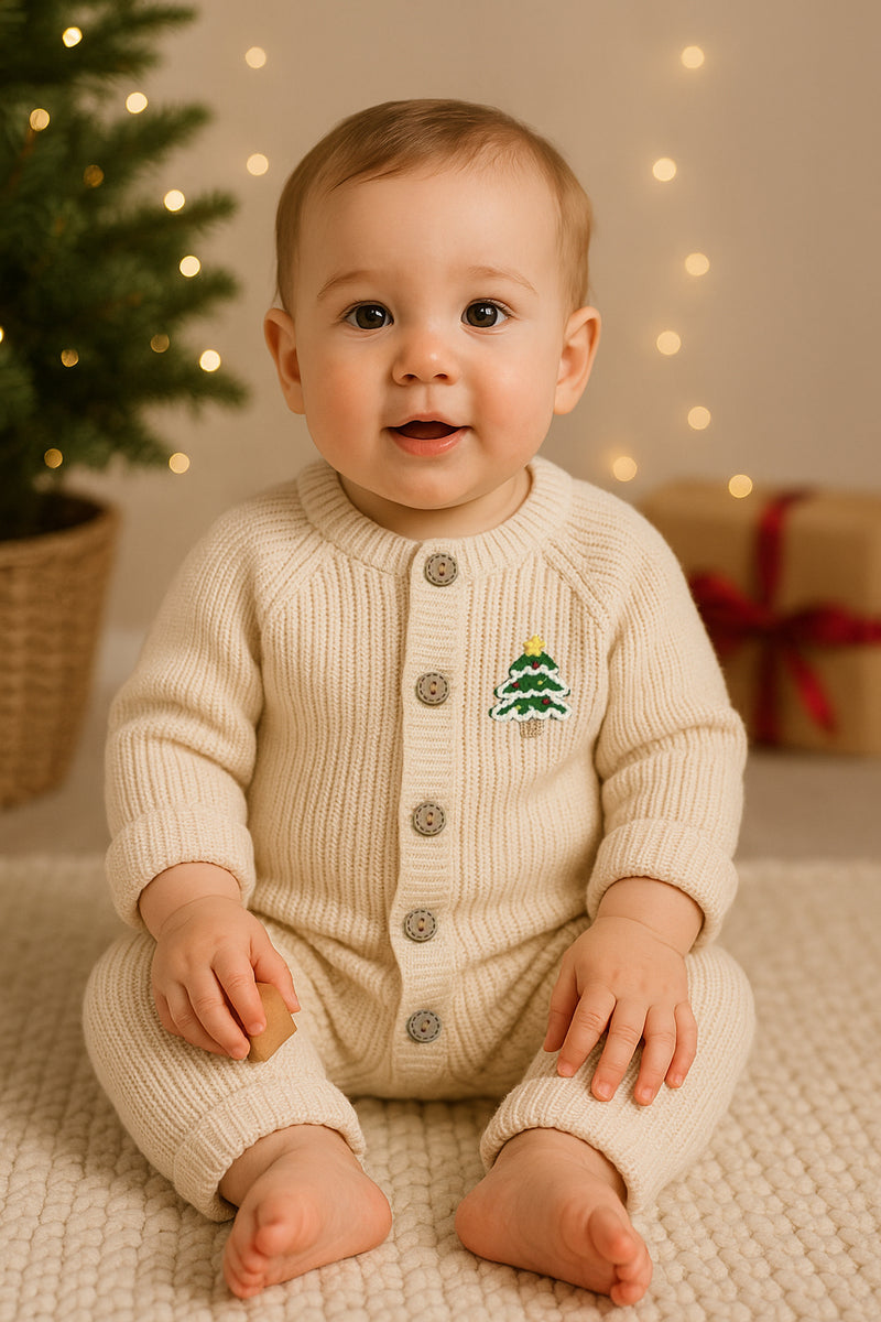 Knitted Onesie | Neutral Beige