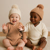 Tie Knitted Romper | Cocoa