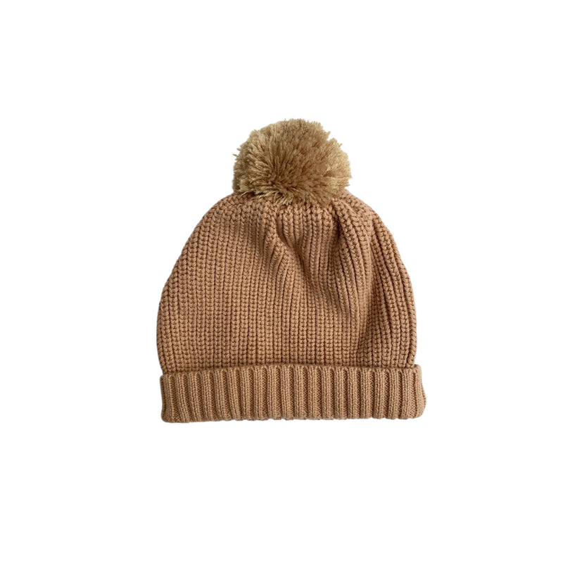 Knit Bobble Hat | Cocoa