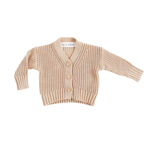 Chunky Knit Cardigan | Nougat