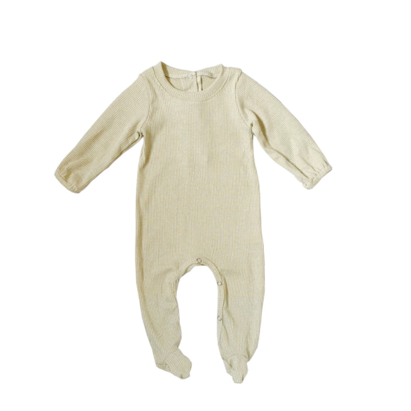 Footed Onesie | Oatmeal
