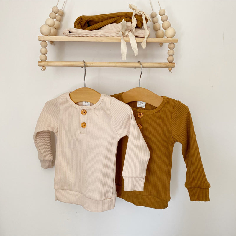 Ribbed Two Piece | Caramel
