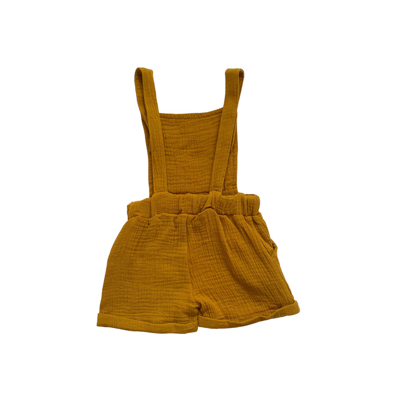 Dungaree Shorts | Tan